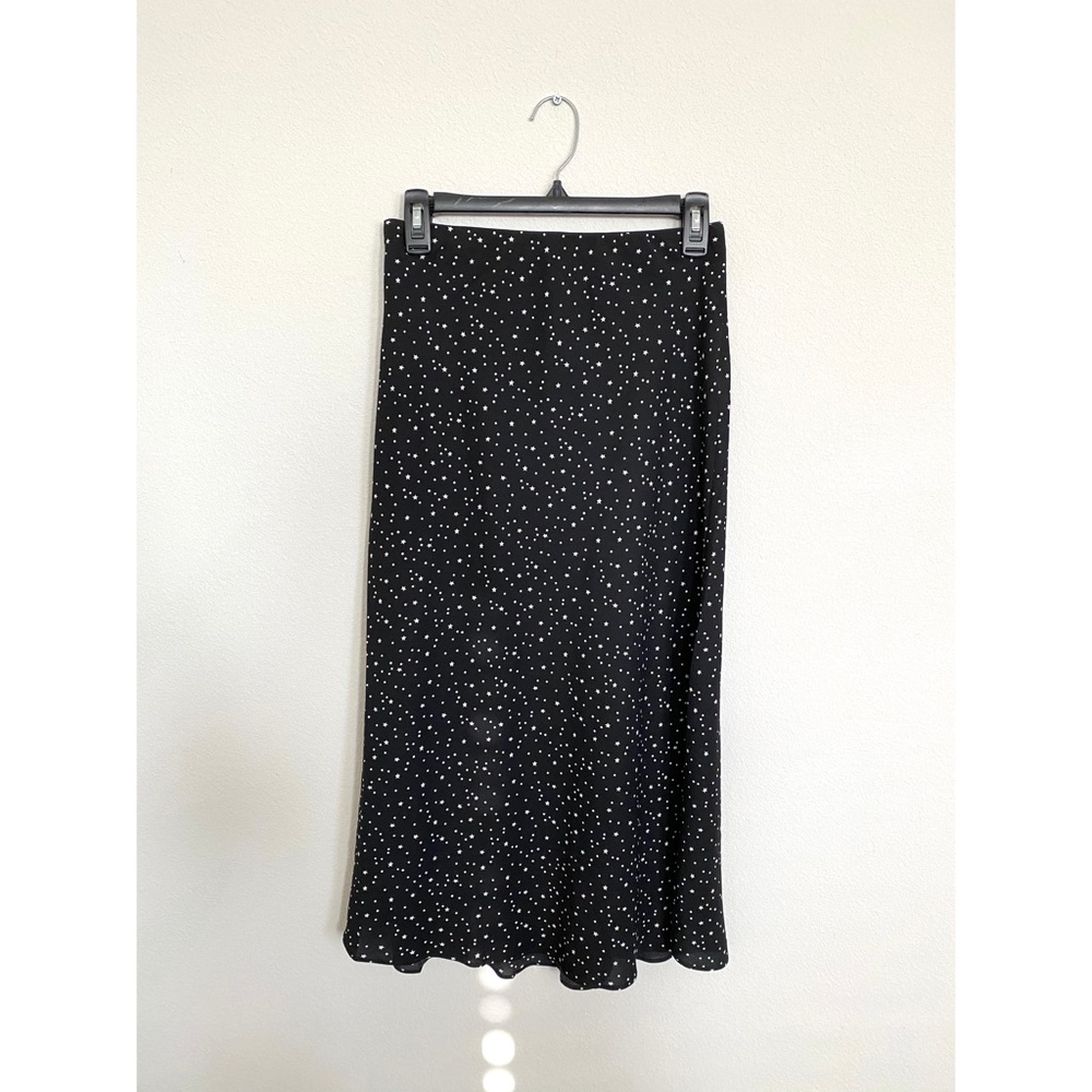 Nasty Gal Stargazing Navy Blue Midi Skirt NWOT